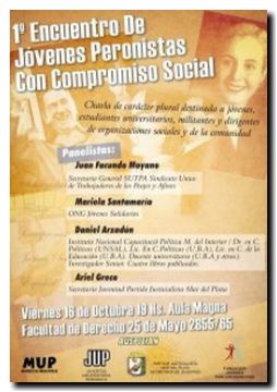 Afiche Encuentro JUP en Derecho Afiche Encuentro JUP en Derecho